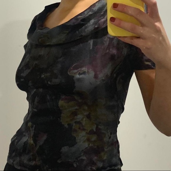 VINTAGE COWL NECK BLOUSE - Picture 2 of 3